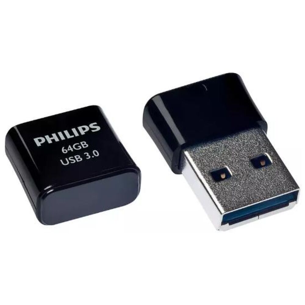 Philips Pico 64GB USB 3.0 Stick Μαύρο (FM64FD90B/00) (PHIFM64FD90B-00)