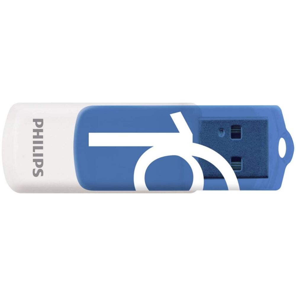 Philips Vivid 16GB USB 2.0 Stick Λευκό (FM16FD05B/00) (PHIFM16FD05B-00)