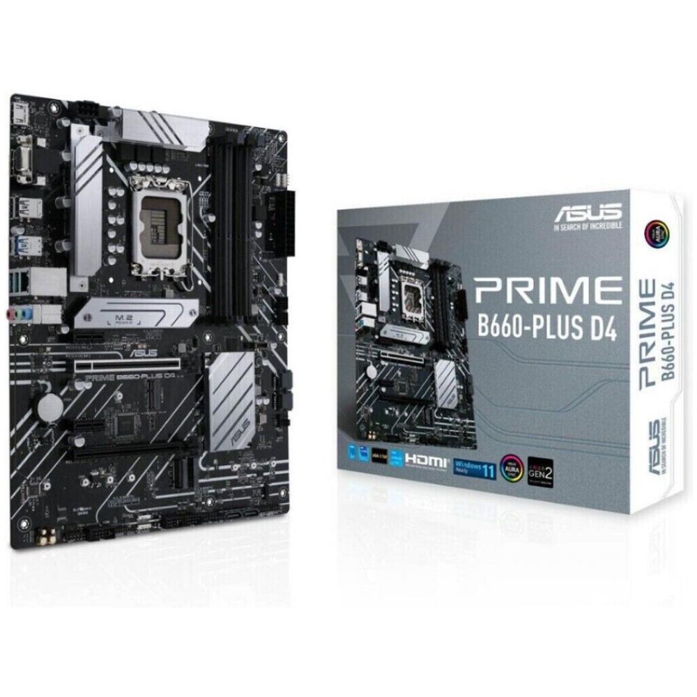 Asus Prime B660 Plus D4 ATX (90MB18X0-M1EAY0) (ASU90MB18X0-M1EAY0)
