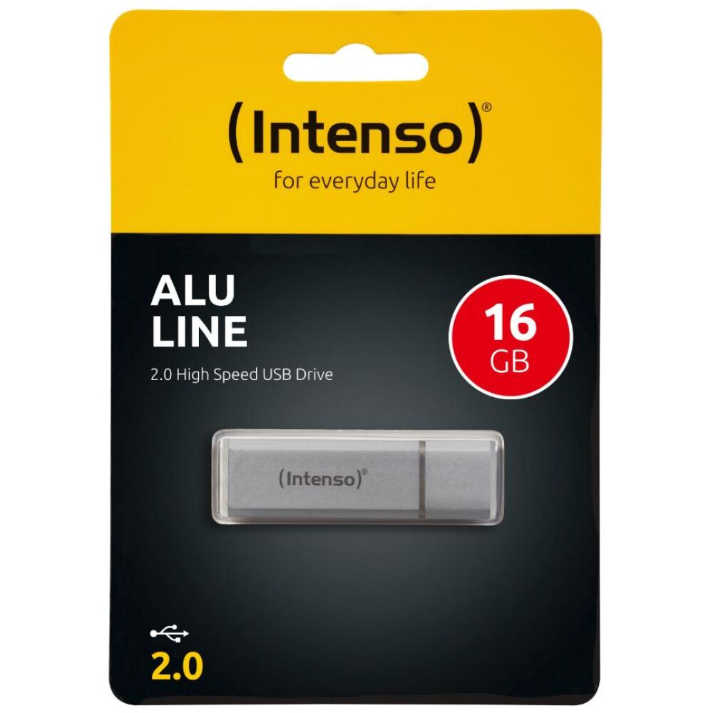 Intenso USB 2.0 Stick 16GB Alu Line Silver (3521472) (NSO3521472)