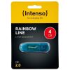 Intenso USB 2.0 Stick  4GB Rainbow Line Blue (3502450) (NSO3502450)