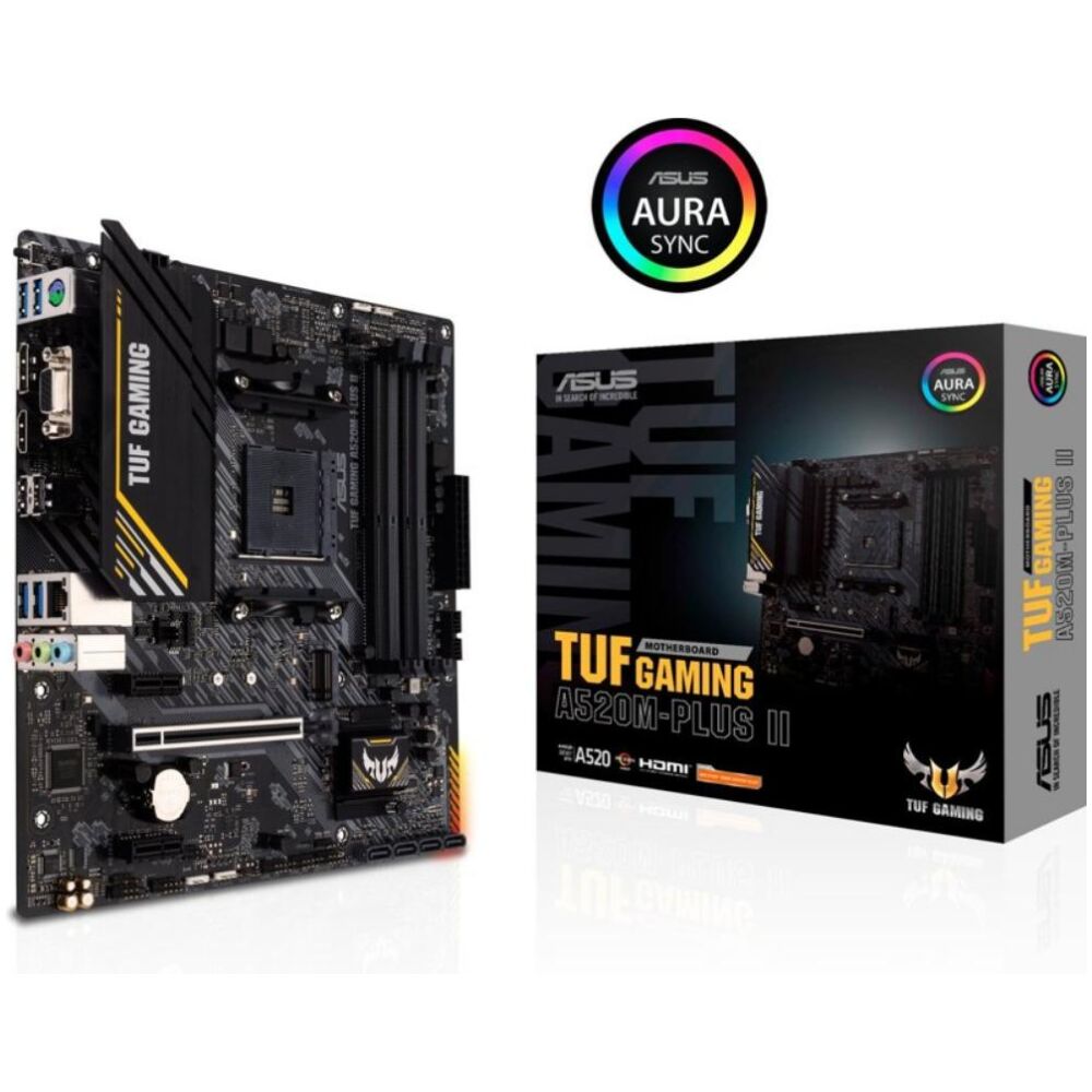 ASUS TUF GAMING A520M-PLUS II AMD A520 Socket AM4 micro ATX (90MB17G0-M0EAY0) (ASU90MB17G0-M0EAY0)
