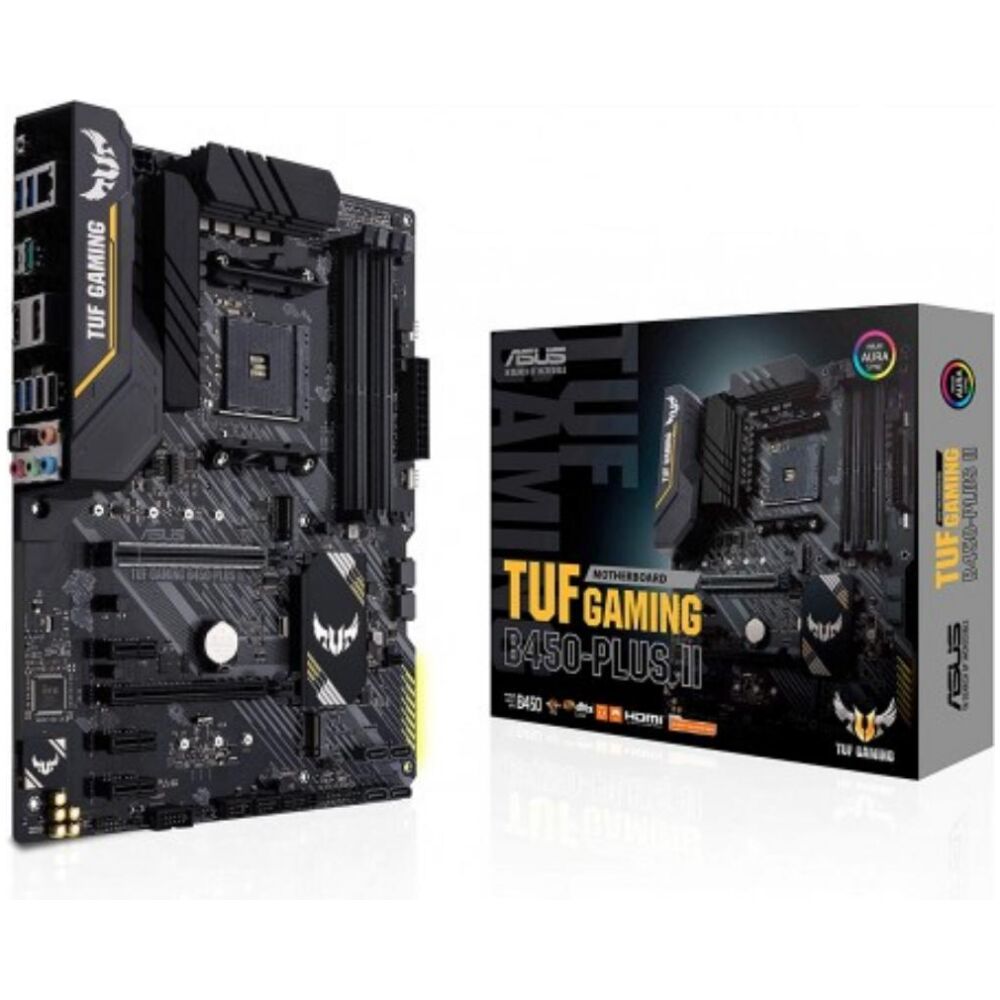 ASUS TUF GAMING B450-PLUS II AMD B450 Socket AM4 ATX (90MB1650-M0EAY0) (ASU90MB1650-M0EAY0)