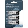 MediaRange USB flash drives, 16GB, Pack 3 (MR910-3)