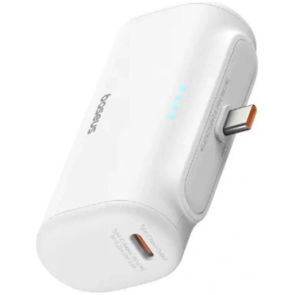 Baseus Powerbank Compact 5000mAh, 20W, USB-C biały (P10068306213-00) (BASP10068306213-00)