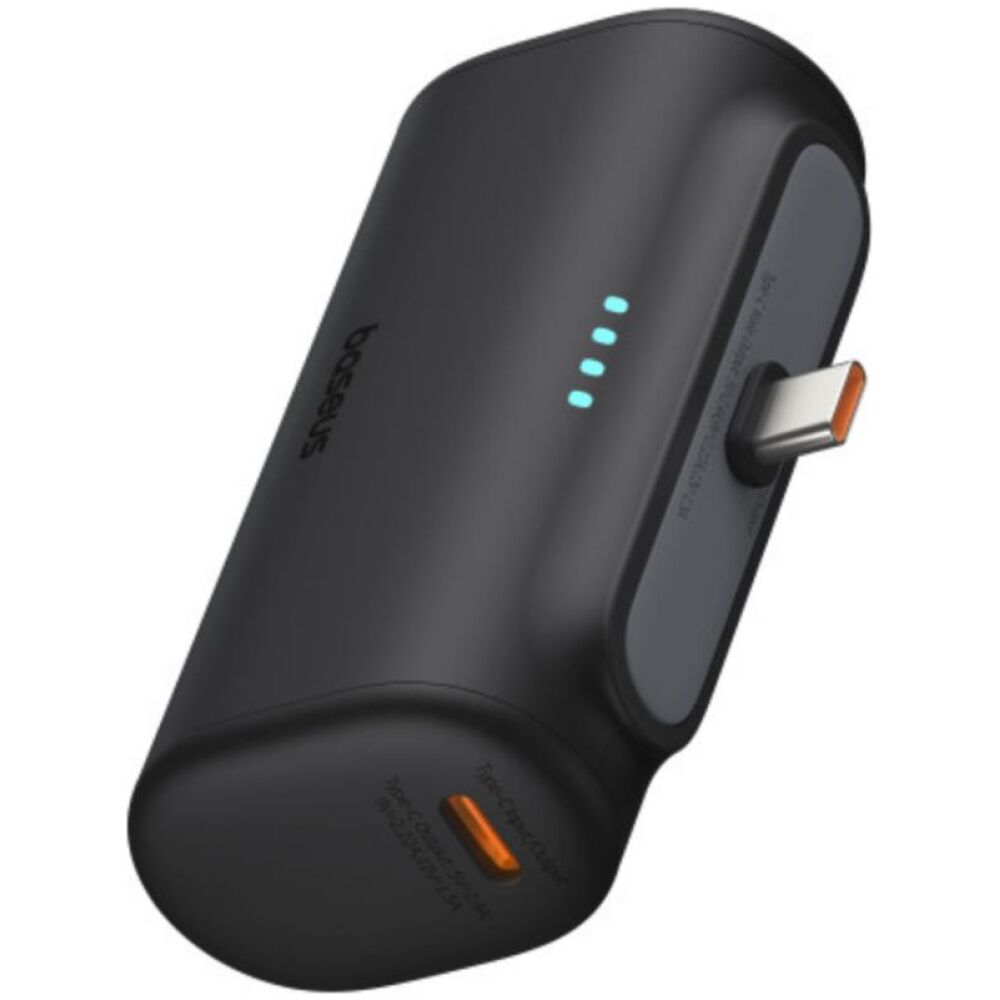 Baseus Powerbank Compact 5000mAh, 20W, USB-C czarny (P10068306113-00) (BASP10068306113-00)