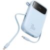 Baseus Powerbank QPow 2 10000mAh 30W 2xUSB-C blue (P10055008313-00) (BASP10055008313-00)