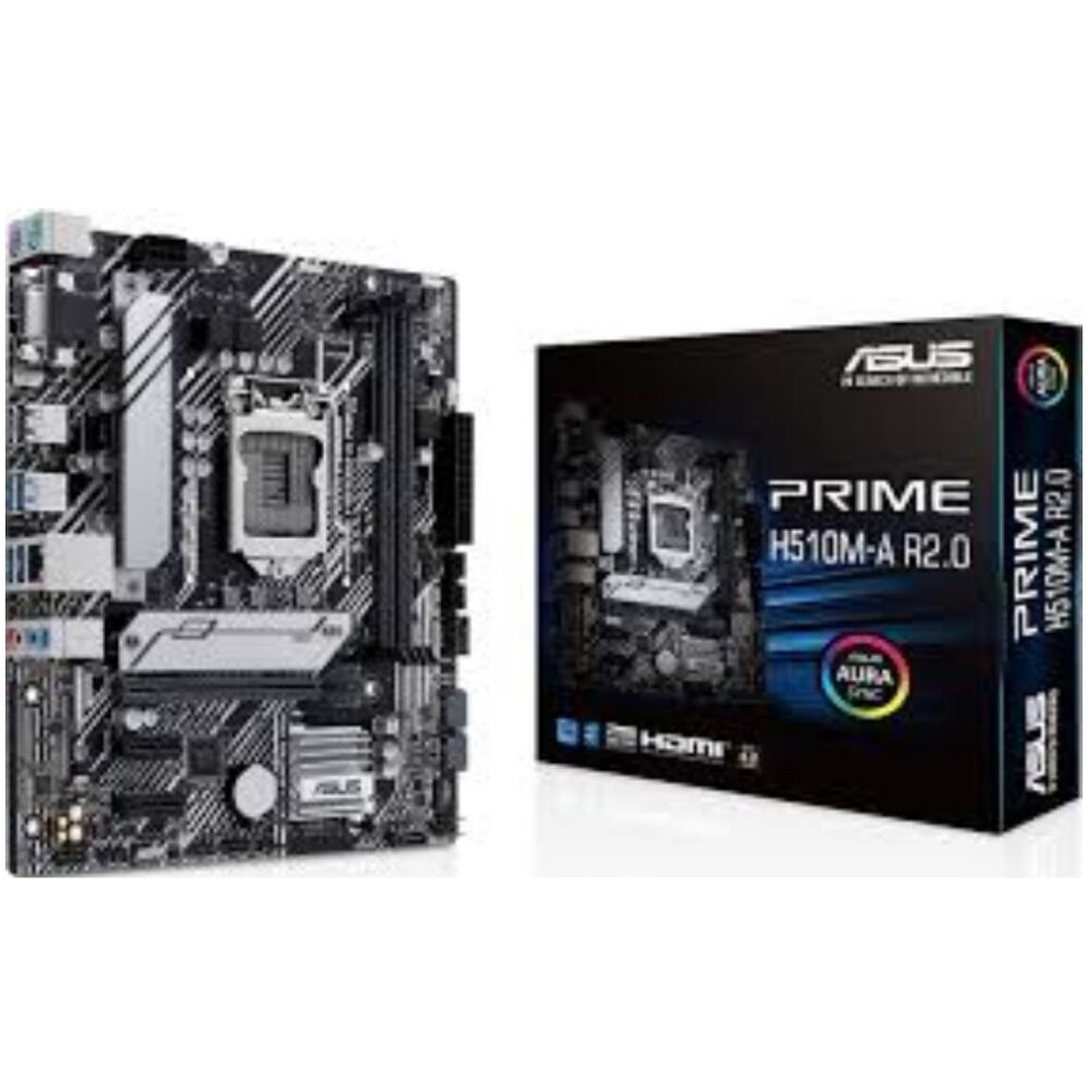 ASUS PRIME H510M-A R2.0 Intel H510 LGA 1200 (Socket H5) micro ATX (90MB1FP0-M0EAY0) (ASU90MB1FP0-M0EAY0)