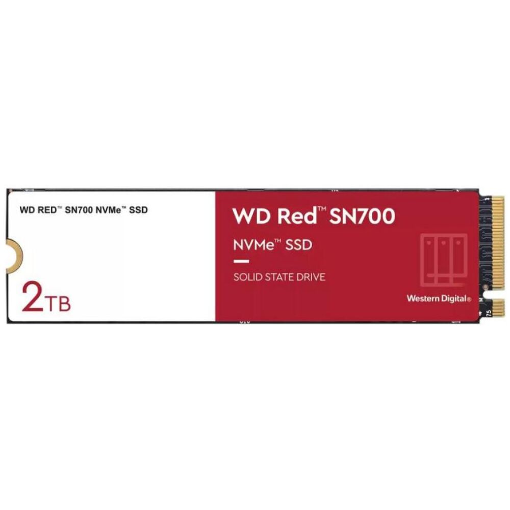 Western Digital Δίσκος SSD Red SN700 NVMe NAS 2TB, M.2 2280/M-Key/PCIe 3.0 x4 (WDS200T1R0C)