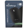 MediaRange Optical 4-Button Wireless.Scroll-Wheel,1.000 - 2.400 dpi,BT Ver. 5.0), Black (MROS267)