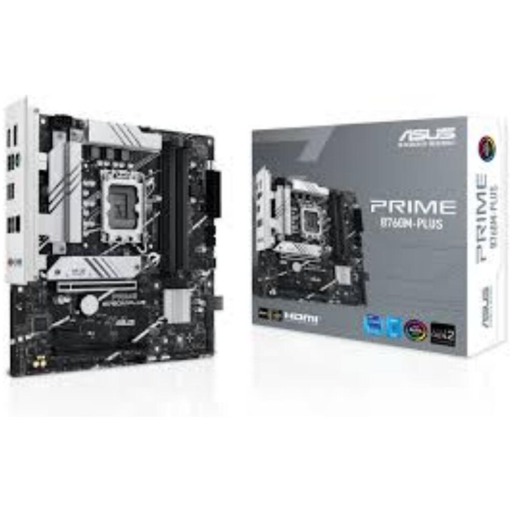ASUS PRIME B760M-PLUS Intel B760 LGA 1700 micro ATX (90MB1GY0-M0EAY0) (ASU90MB1GY0-M0EAY0)