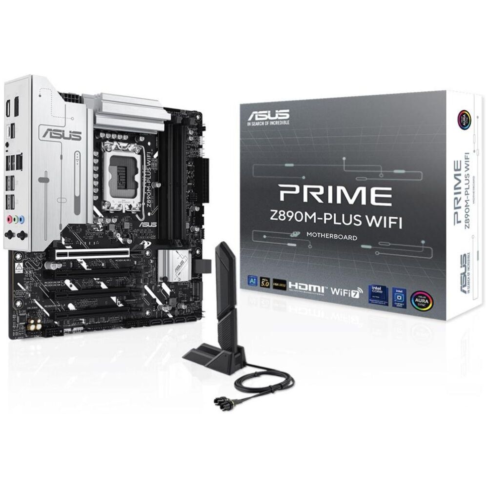 ASUS PRIME Z890M-PLUS WIFI Intel Z890 LGA 1851 (Socket V1) micro ATX (90MB1J80-M0EAY0) (ASU90MB1J80-M0EAY0)