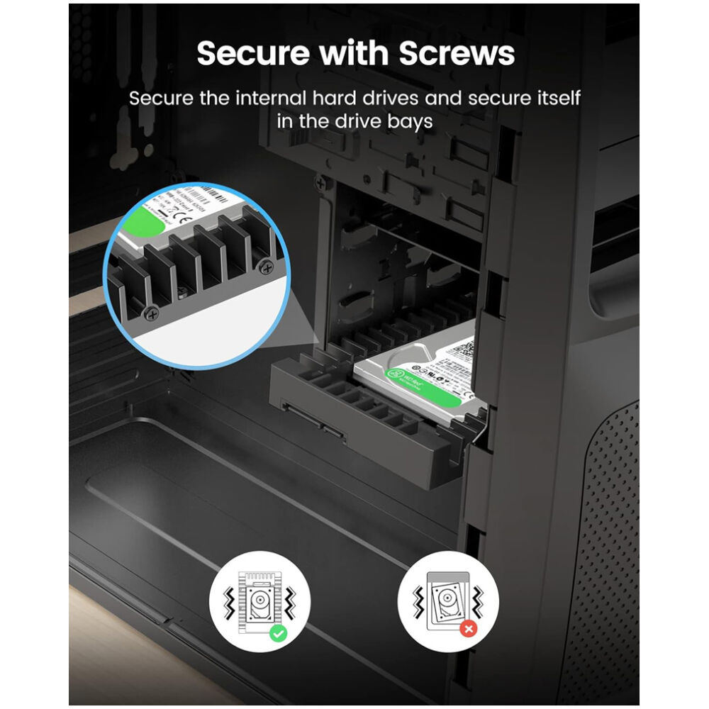ORICO tray μετατροπής από 3.5" σε 2.5" 1125SS-V1, 6Gbps, μαύρο - Image 3