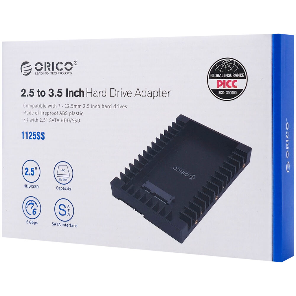 ORICO tray μετατροπής από 3.5" σε 2.5" 1125SS-V1, 6Gbps, μαύρο - Image 7