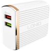 LDNIO A2502Q ΦΟΡΤΙΣΤΗΣ QC3.0 2 PORTS + 1M LIGHTNING CABLE, 18W