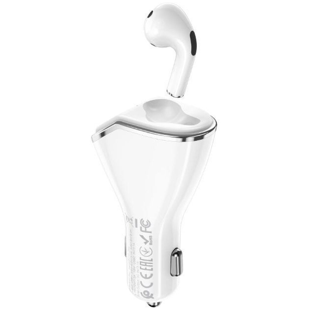 HOCO E47 PRO TRAVELLER WIRELESS HEADSET CAR CHARGER - Image 2