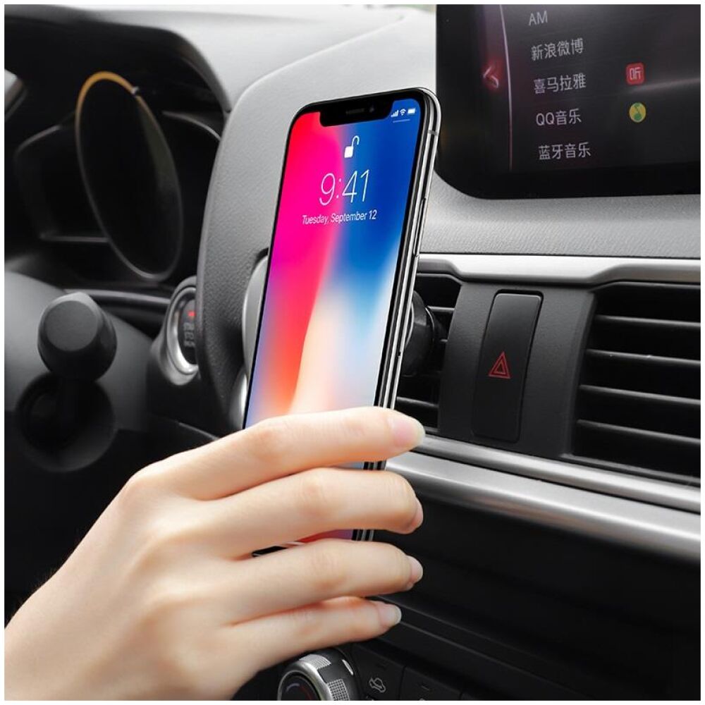 HOCO CA47 ΜΑΓΝΗΤΙΚΗ ΒΑΣΗ ΣΤΗΡΙΞΗΣ SMARTPHONE, ΑΥΤΟΚΙΝΗΤΟΥ, ΜΑΥΡΟ - Image 2