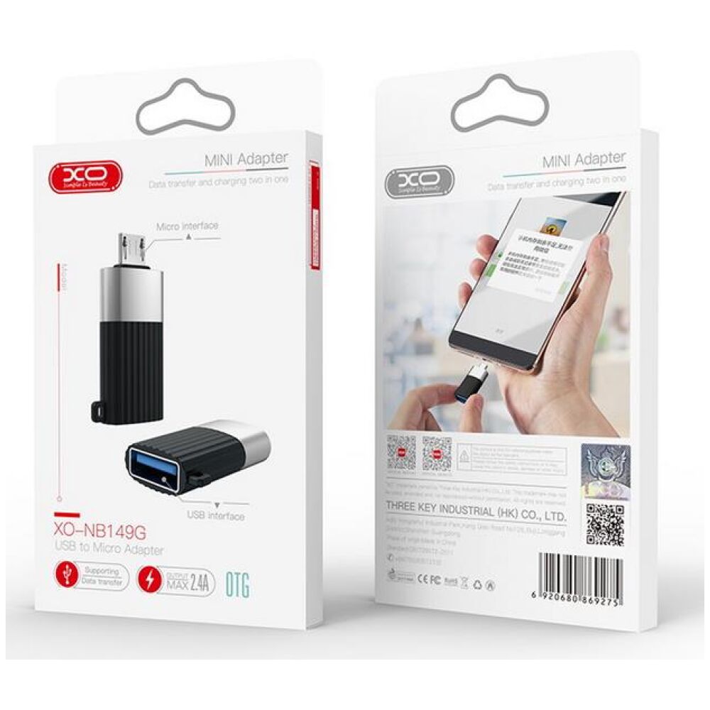 XO NB149-G  ΑΝΤΑΠΤΟΡΑΣ USB2.0 TO MICRO