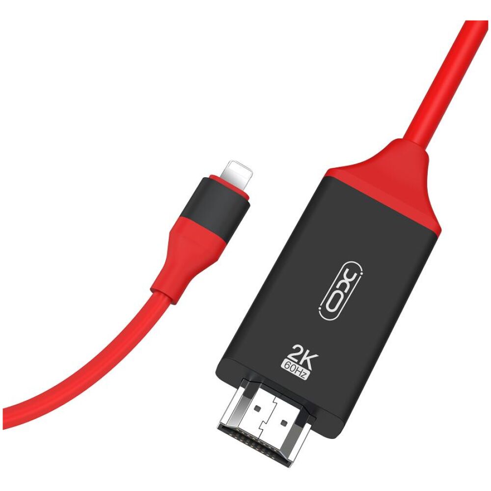 XO GB006 ΚΑΛΩΔΙΟ LIGHTING TO HDMI+USB 2K 60HZ, 2M - Image 2
