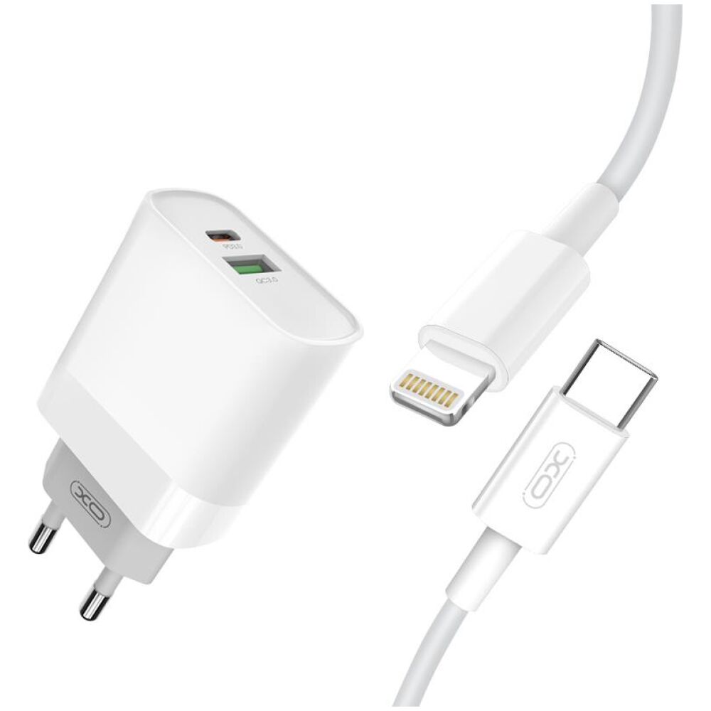 XO ΦΟΡΤΙΣΤΗΣ ΤΑΧΕΙΑΣ ΦΟΡΤΙΣΗΣ L64 20W QC3.0+PD + PD ΚΑΛΩΔΙΟ LIGHTING