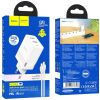 HOCO N21 PRO TOURER PD30W (2A1C) ΦΟΡΤΙΣΤΗΣ, 3 ΘΥΡΕΣ, ΛΕΥΚΟ, ΚΑΛΩΔΙΟ TYPE-C ΣΕ LIGHTNING