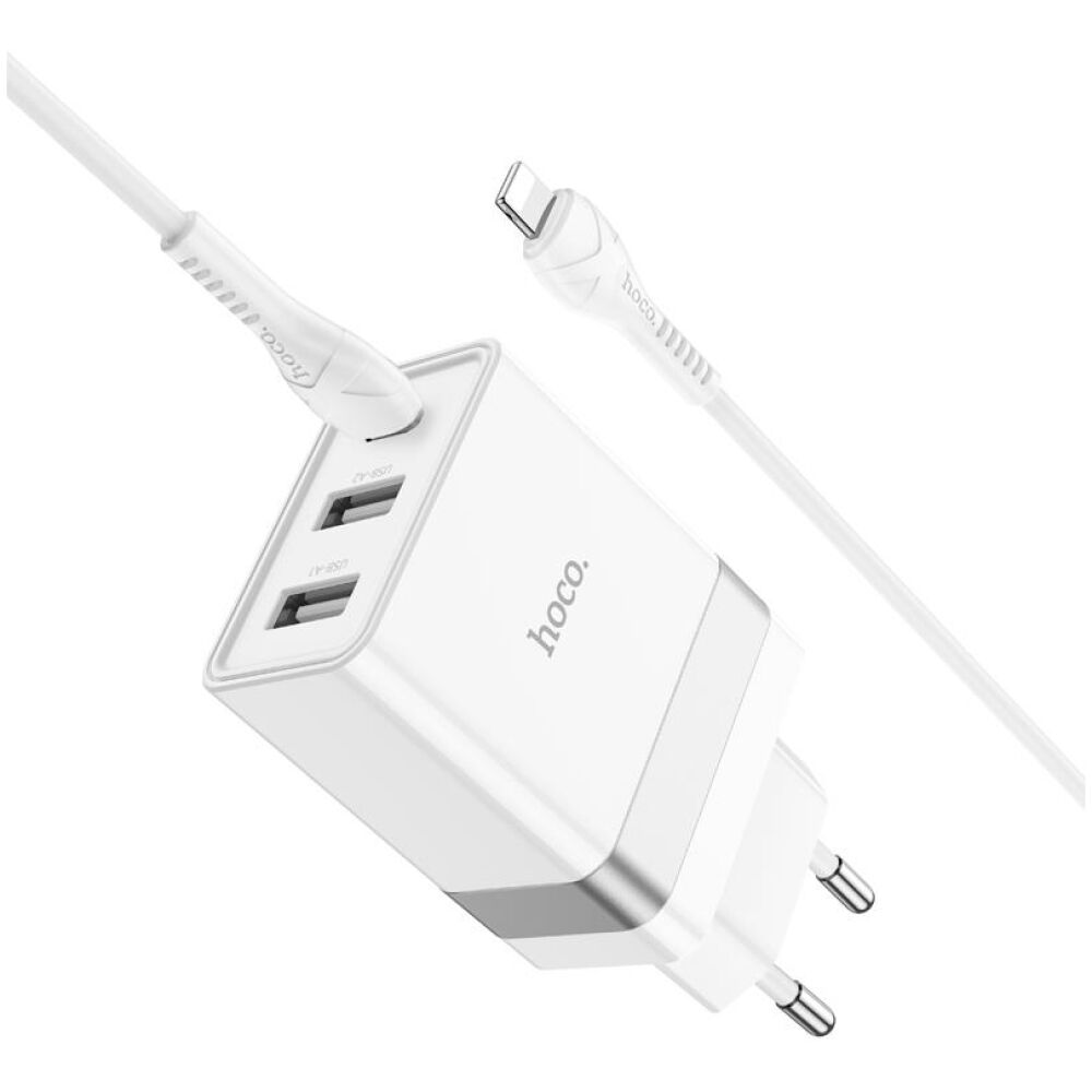 HOCO N21 PRO TOURER PD30W (2A1C) ΦΟΡΤΙΣΤΗΣ, 3 ΘΥΡΕΣ, ΛΕΥΚΟ, ΚΑΛΩΔΙΟ TYPE-C ΣΕ LIGHTNING - Image 2