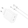 XO L105 ΦΟΡΤΙΣΤΗΣ, 35W, 2 ΘΥΡΕΣ PD, ΜΕ ΚΑΛΩΔΙΟ LIGHTNING, ΛΕΥΚΟΣ (NB-Q189A)