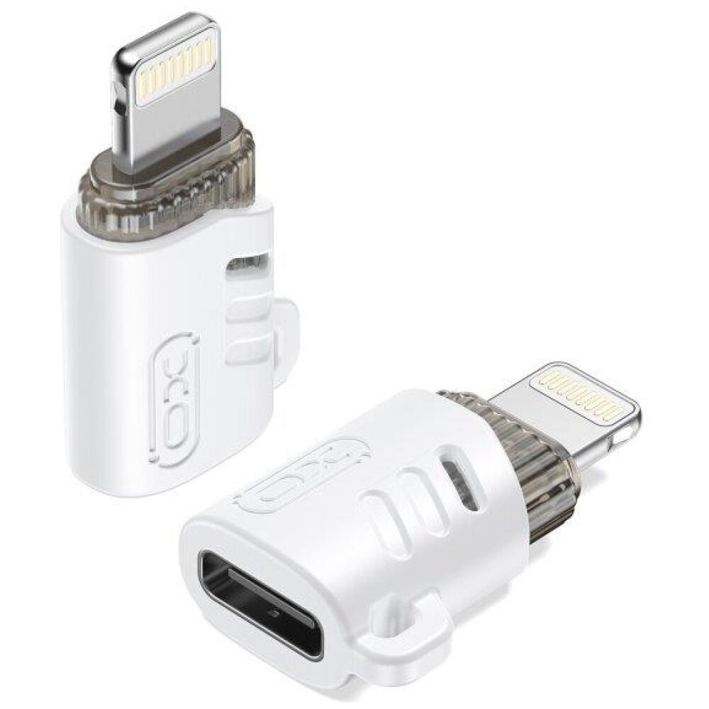 XO NB256E TYPE-C FEMALE TO LIGHTNING MALE ADAPTER, ΛΕΥΚΟ