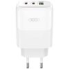 XO L139 ΦΟΡΤΙΣΤΗΣ 65W GAN NITRIDE 1 ΘΥΡΑ USB + 2 ΘΥΡΕΣ PD, ΛΕΥΚΟΣ