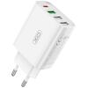 XO L120 ΦΟΡΤΙΣΤΗΣ USB-C 20W/USB-A 18W, 2 ΘΥΡΕΣ USB + 2 ΘΥΡΕΣ PD, ΛΕΥΚΟΣ