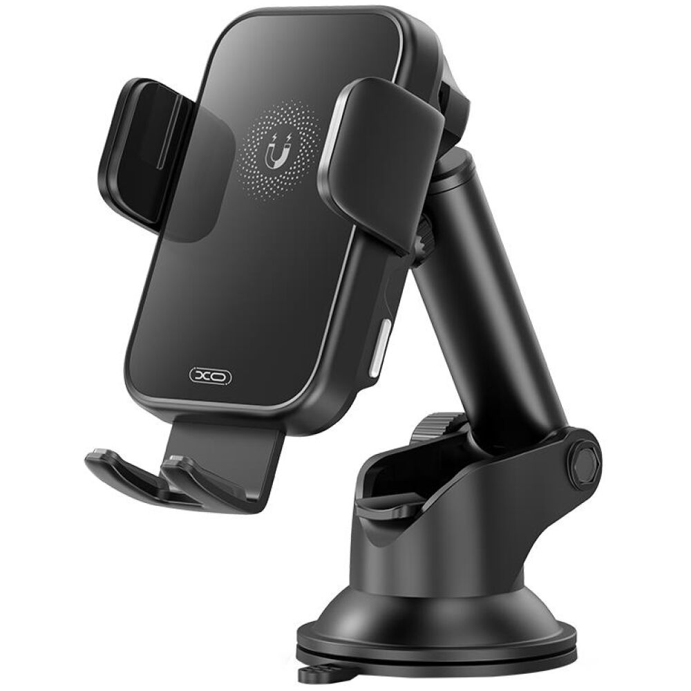 XO WX036 ΑΣΥΡΜΑΤΟΣ ΦΟΡΤΙΣΤΗΣ AYTOKINHTOY ΜΕ ΒΡΑΧΙΟΝΑ, 15W, ΜΑΥΡΟΣ
