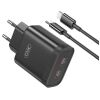 XO L105 ΦΟΡΤΙΣΤΗΣ, 35W, 2 ΘΥΡΕΣ PD, ΜΕ ΚΑΛΩΔΙΟ LIGHTNING, ΜΑΥΡΟΣ (NB-Q189A)