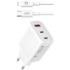 XO L117 ΦΟΡΤΙΣΤΗΣ, 2 ΘΥΡΕΣ PD45W ΚΑΙ 1 ΘΥΡΑ QC3.0 18W, ΜΕ ΚΑΛΩΔΙΟ LIGHTNING