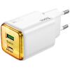 HOCO N52 MONSOON  PD20W+QC3.0 ΦΟΡΤΙΣΤΗΣ , 2 ΘΥΡΕΣ , ΛΕΥΚΟ