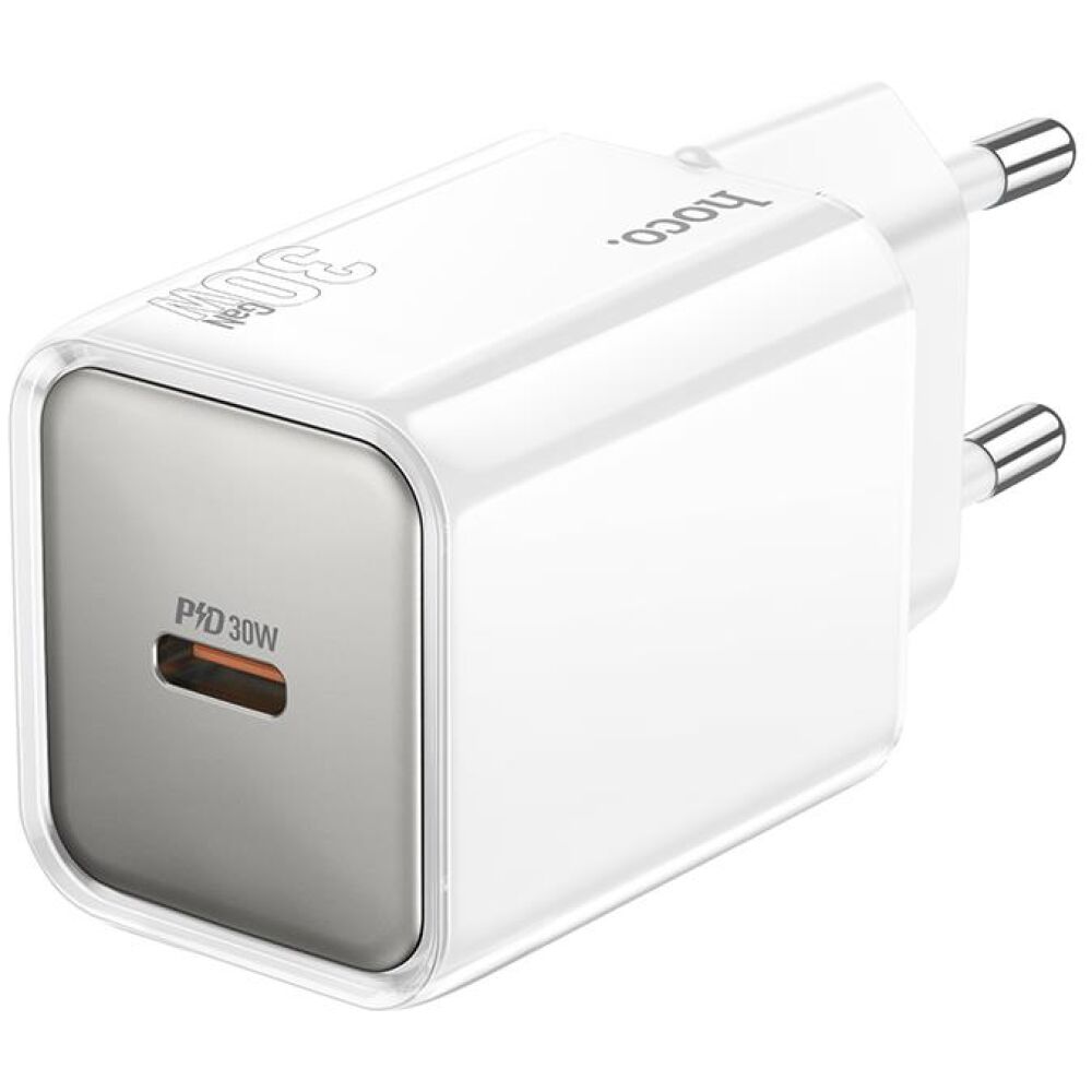 HOCO N47 GLORIOUS 1 ΘΥΡΑ PD30W ΦΟΡΤΙΣΤΗΣ, ΛΕΥΚΟ