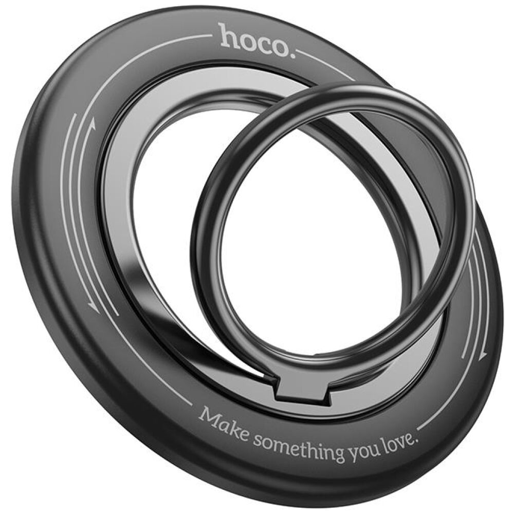 HOCO GH3 ENJOY 360 ΜΟΙΡΕΣ ΠΕΡΙΣΤΡΕΦΟΜΕΝΟ ΔΑΧΤΥΛΙΔΙ ΣΤΗΡΙΞΗΣ ΚΙΝΗΤΟΥ, ΜΑΥΡΟ