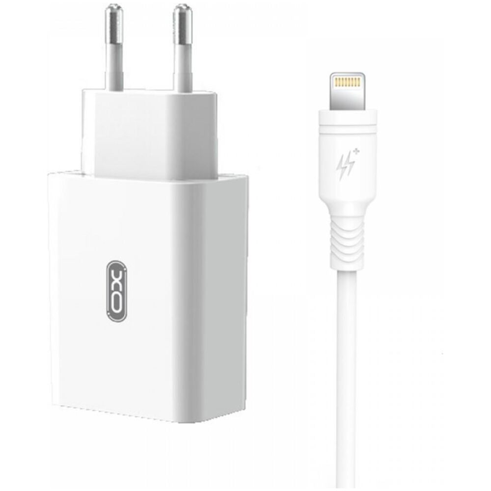 XO L36 ΦΟΡΤΙΣΤΗΣ QC3.0, 1 ΘΥΡΑ, ΚΑΛΩΔΙΟ LIGHTNING, ΛΕΥΚΟ