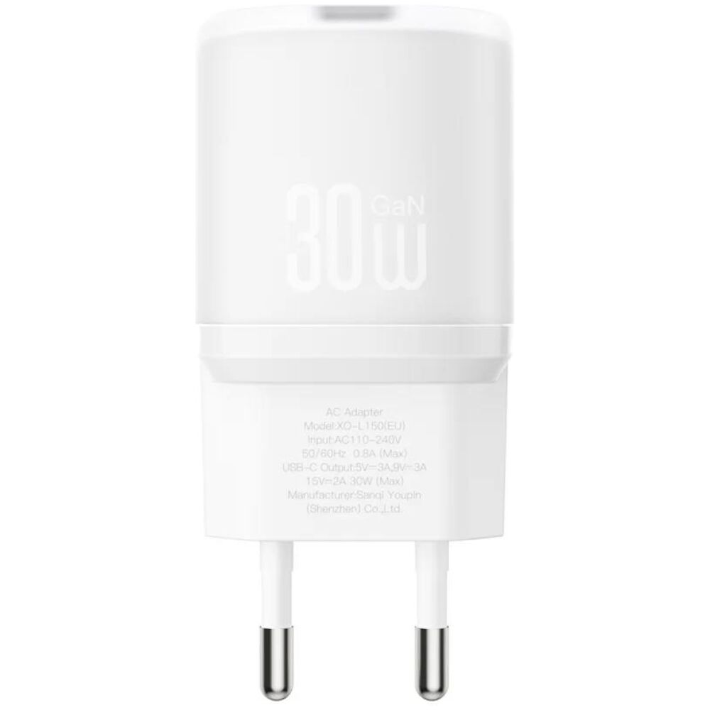 XO L150 ΦΟΡΤΙΣΤΗΣ 30W 1 ΘΥΡΑ TYPE-C, ΛΕΥΚΟΣ