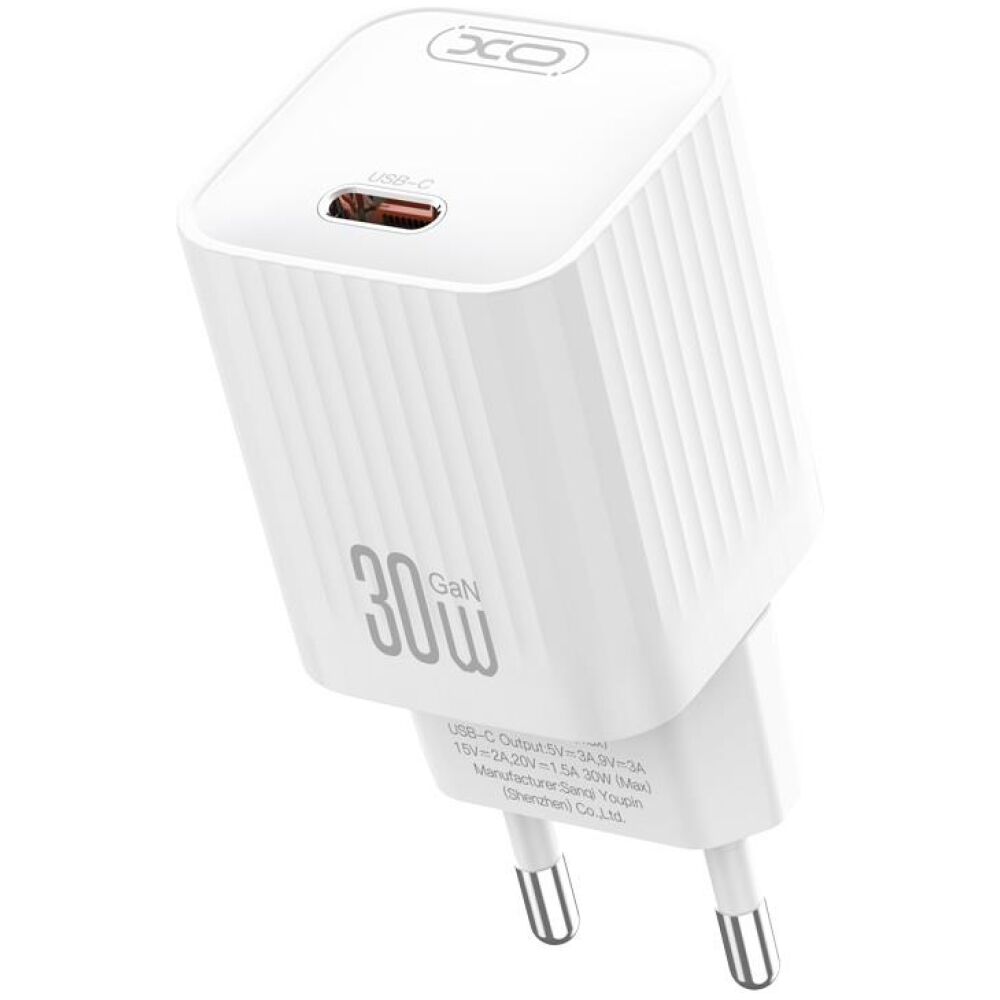 XO L148 ΦΟΡΤΙΣΤΗΣ PD30W, 1 ΘΥΡΑ TYPE-C, ΛΕΥΚΟΣ