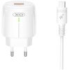 XO L112 ΦΟΡΤΙΣΤΗΣ, QC18W, 1 ΘΥΡΑ USB ΜΕ ΚΑΛΩΔΙΟ MICRO-USB, ΛΕΥΚΟΣ