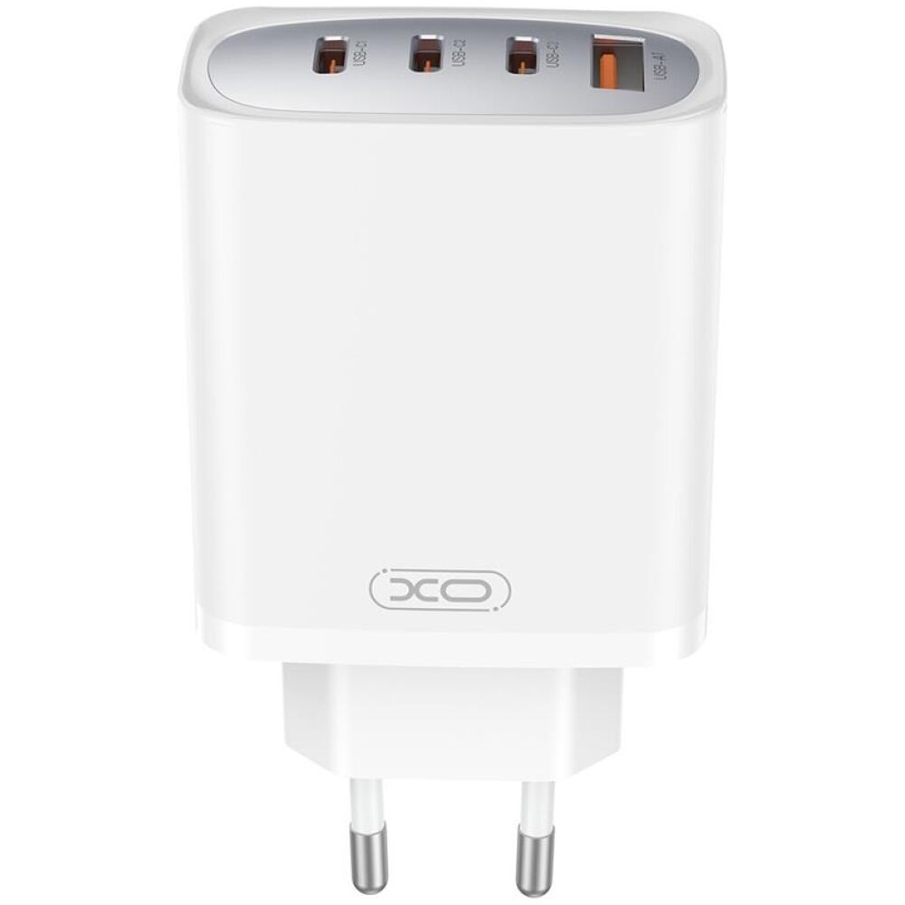 XO CE23 ΦΟΡΤΙΣΤΗΣ 65W GAN NITRIDE, 3 ΘΥΡΕΣ TYPE-C, 1 ΘΥΡΑ USB, ΛΕΥΚΟΣ