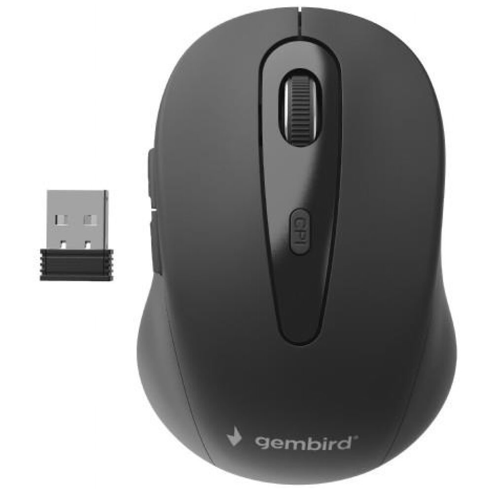GEMBIRD ΑΣΥΡΜΑΤΟ ΠΟΝΤΙΚΙ, MUSW-6B-01, ΜΑΥΡΟ