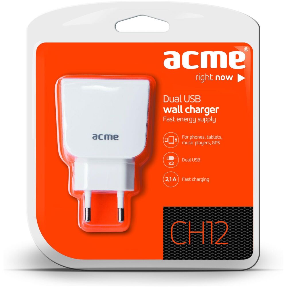 ACME ΦΟΡΤΙΣΤΗΣ ΤΑΞΙΔΙΟΥ 2USB 2.1A ΛΕΥΚΟ 2 ΘΕΣΕΩΝ - Image 2