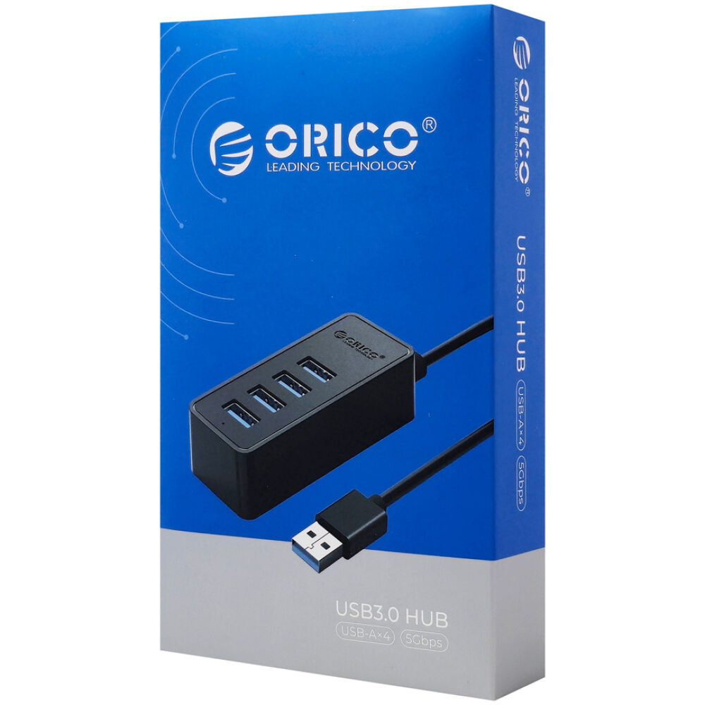 ORICO USB hub W5P-U3, 4x θυρών, USB 3.0, 5Gbps, USB σύνδεση, 1m καλώδιο, μαύρο - Image 5