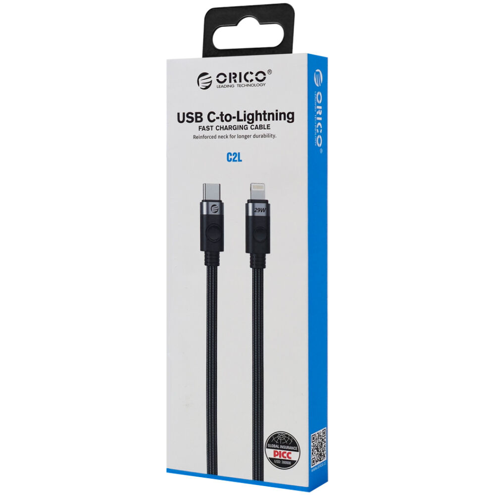 ORICO καλώδιο Lightning σε USB-C C2L, 29W, 480Mbps, 1m, μαύρο - Image 5