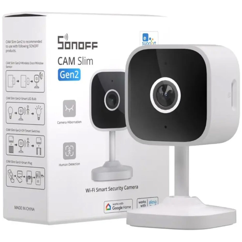 SONOFF smart κάμερα CAM-S2, 2MP, WiFi, SD - Image 4