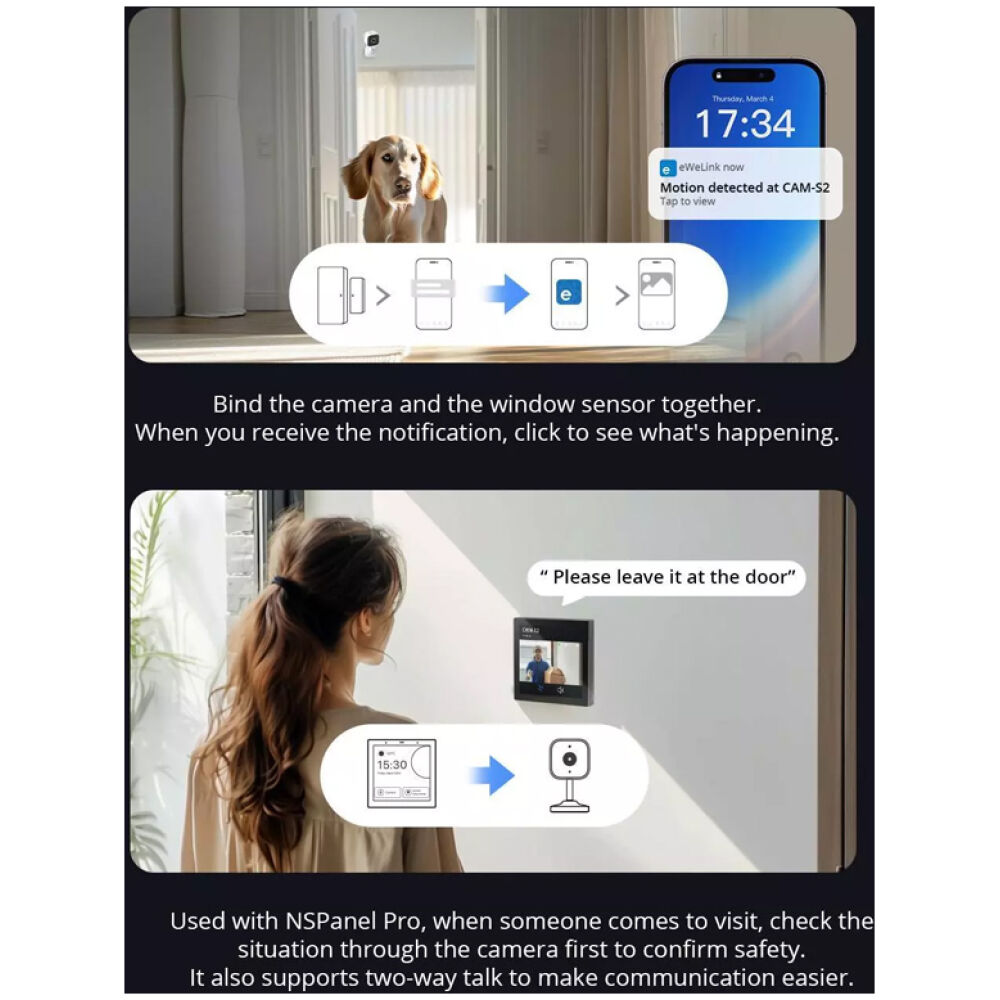 SONOFF smart κάμερα CAM-S2, 2MP, WiFi, SD - Image 11