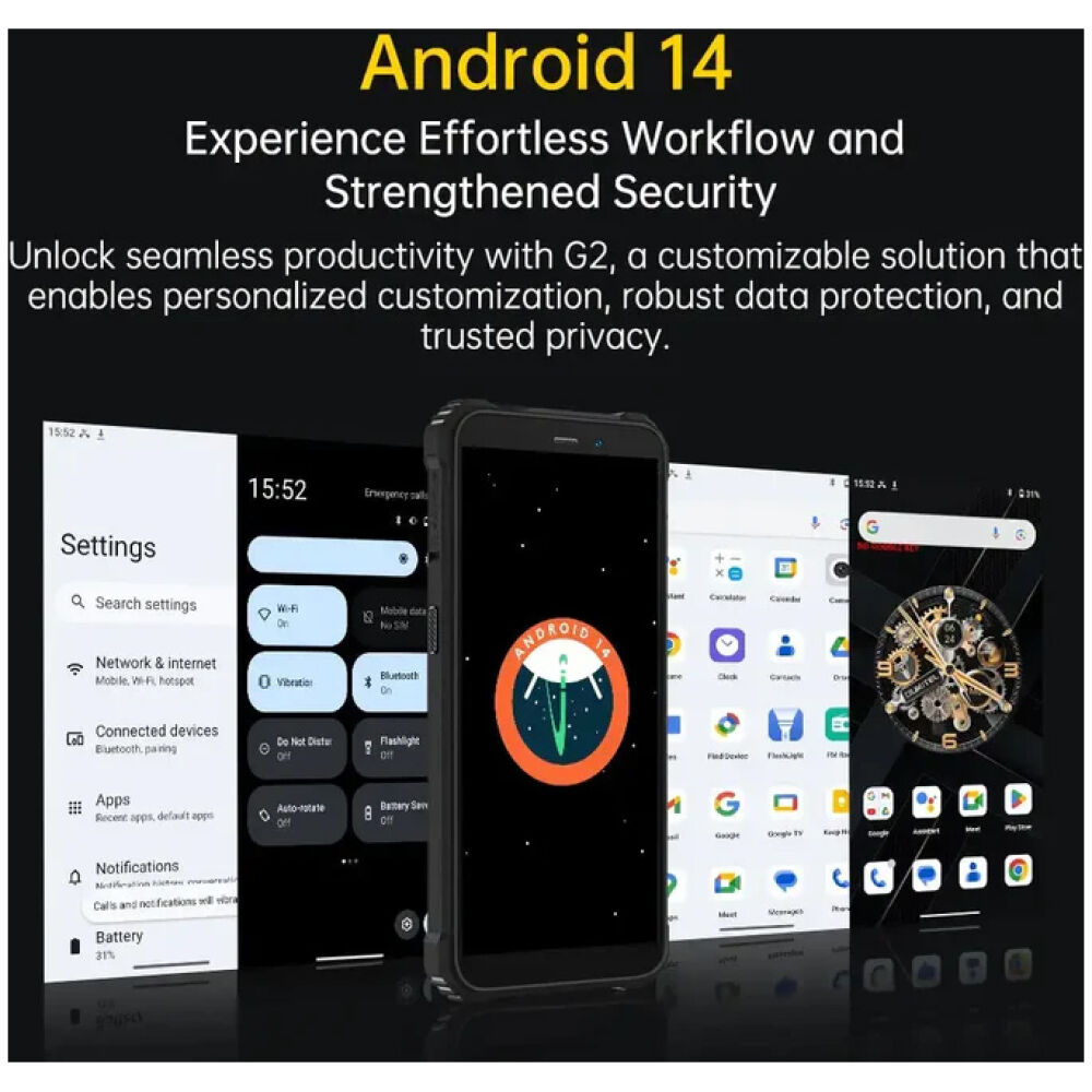 OUKITEL smartphone G2, 6", 4/64GB, 6300mAh, IP68/IP69K, πορτοκαλί - Image 6