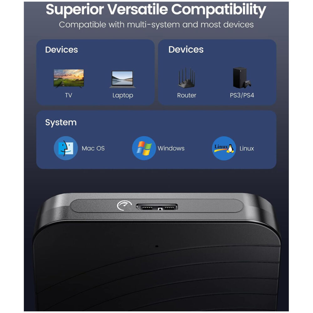 ORICO θήκη για 2.5" SATA HDD/SSD HM25U3, 5Gbps, μαύρη - Image 4