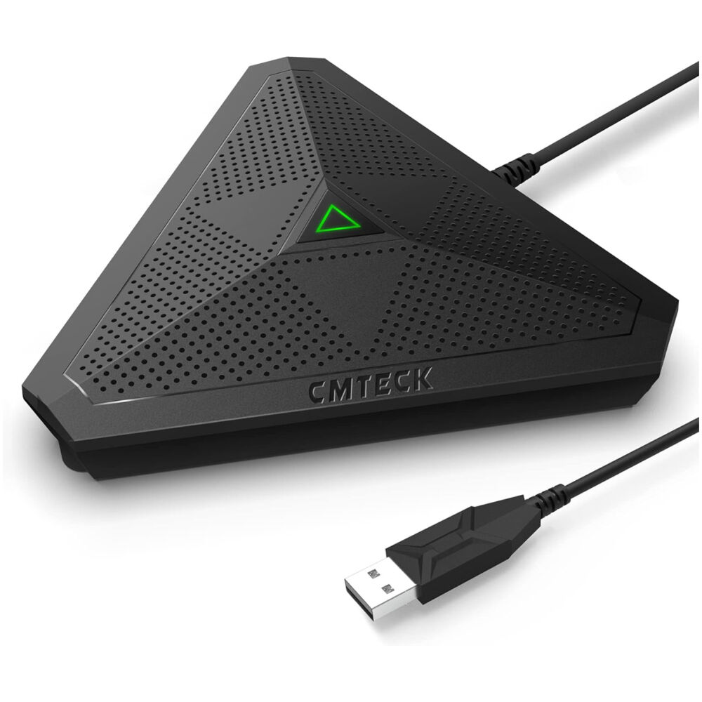 CMTECK επιτραπέζιο μικρόφωνο M001, omnidirectional, USB, μαύρο
